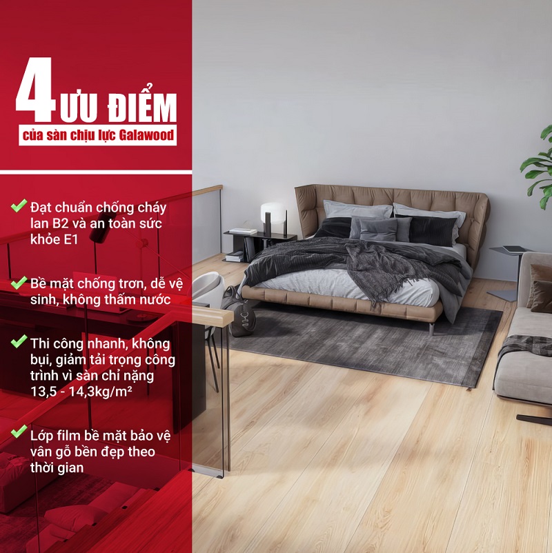 4 ưu điểm của sàn chịu lực Galawood 4 ưu điểm của sàn chịu lực Galawood
