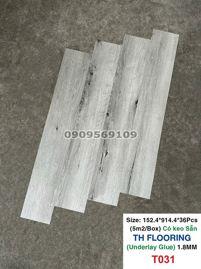 Sàn nhựa giả gỗ dán keo giá rẻ THFloor T031 Sàn nhựa giả gỗ dán keo giá rẻ THFloor T031