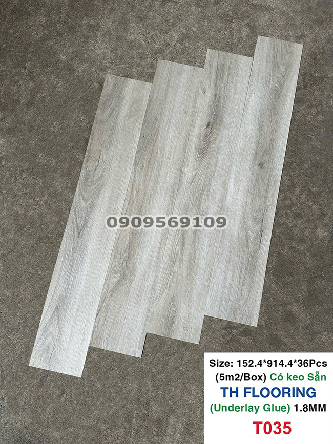 Sàn nhựa giả gỗ dán keo giá rẻ THFloor T035 Sàn nhựa giả gỗ dán keo giá rẻ THFloor T035