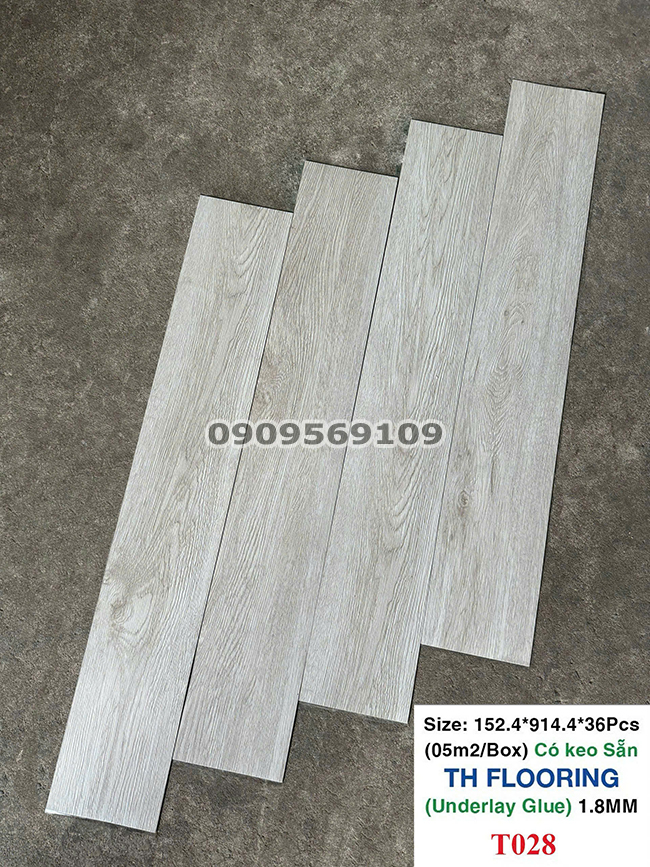 Sàn nhựa giả gỗ dán keo giá rẻ THFloor T028 Sàn nhựa giả gỗ dán keo giá rẻ THFloor T028